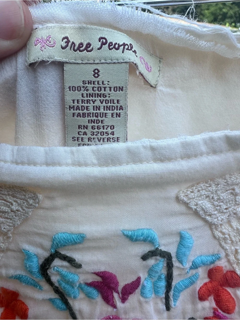 Free People cream slip